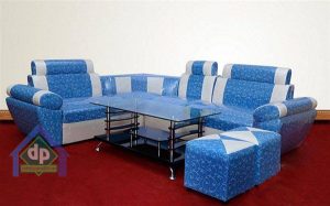 Mẫu sofa văng hiện đại nhập khẩu Châu Âu màu xanh đậm huyền bí, sang trọng