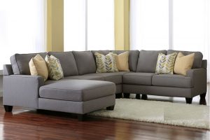 Sofa Châu Âu hiện đại với tông màu xám