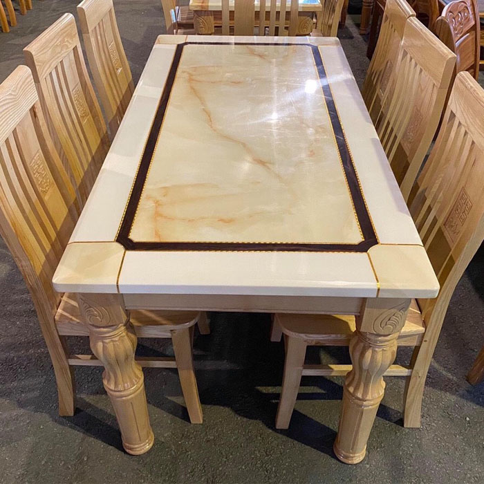 Tổng hợp các bộ bàn ăn gỗ sồi đẹp chất lượng mẫu mới nhất