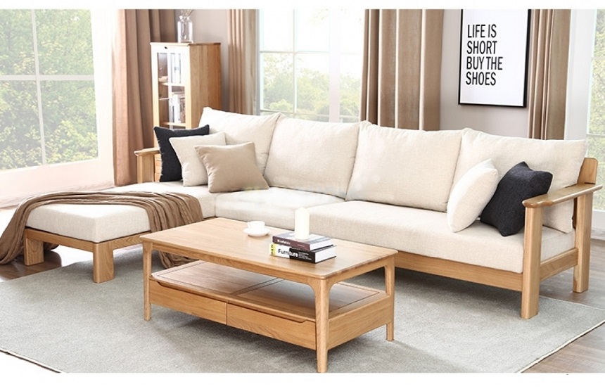 Sofa chân gỗ