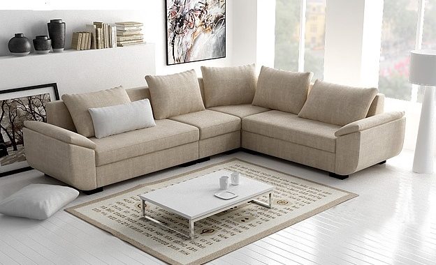 Sofa góc thiết kế đơn giản, hiện đại